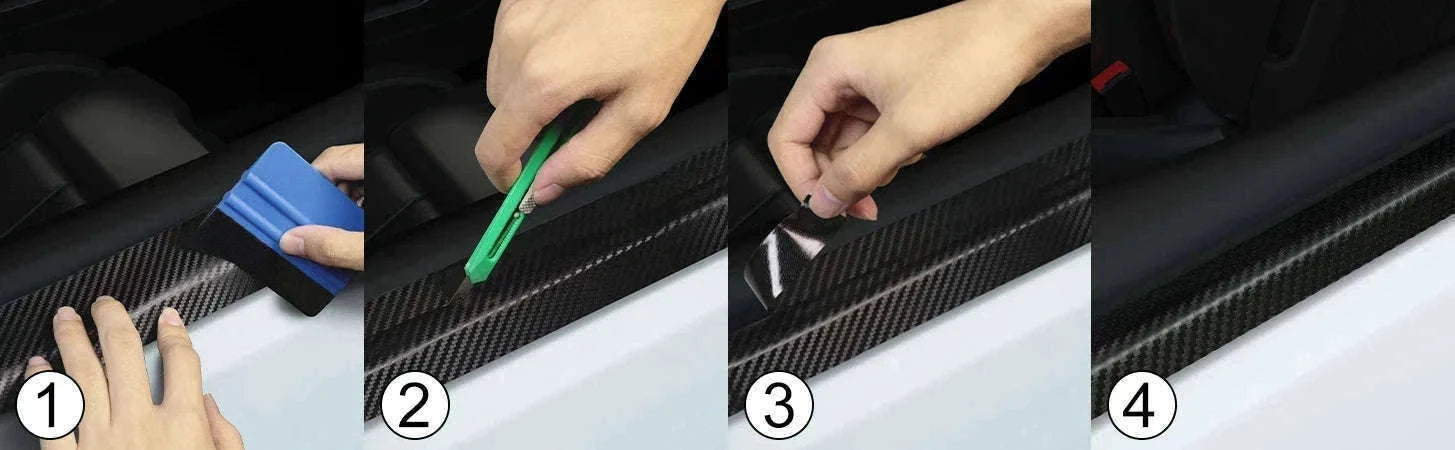 Nano Carbon Fiber Car 3D Protection Tape-10cm Wide Nano Fiber / 10m Long