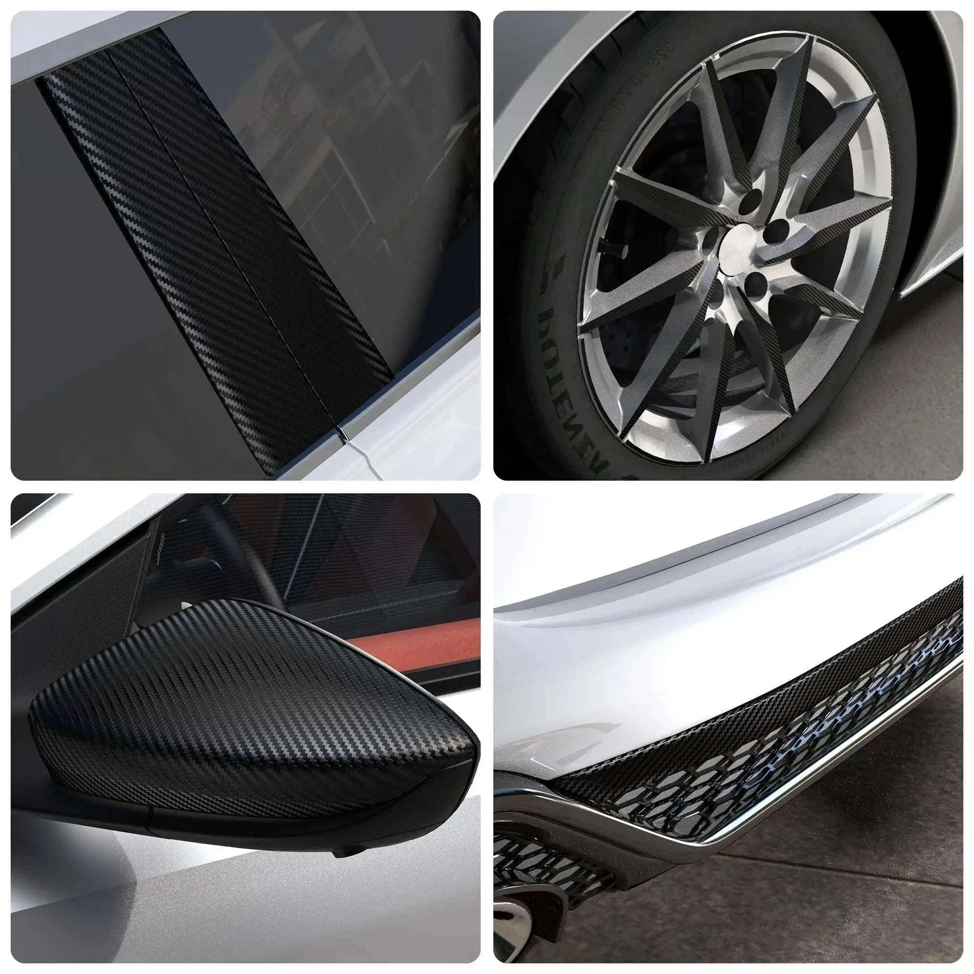 Nano Carbon Fiber Car 3D Protection Tape-10cm Wide Nano Fiber / 10m Long