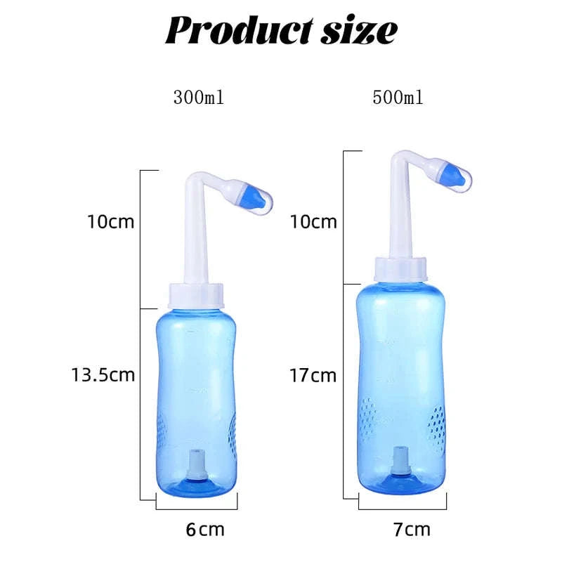 Nasal Irrigator Nose Wash Cleaner for Adults and Children-Manual 300ml