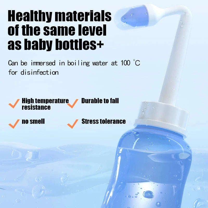 Nasal Irrigator Nose Wash Cleaner for Adults and Children-Manual 300ml