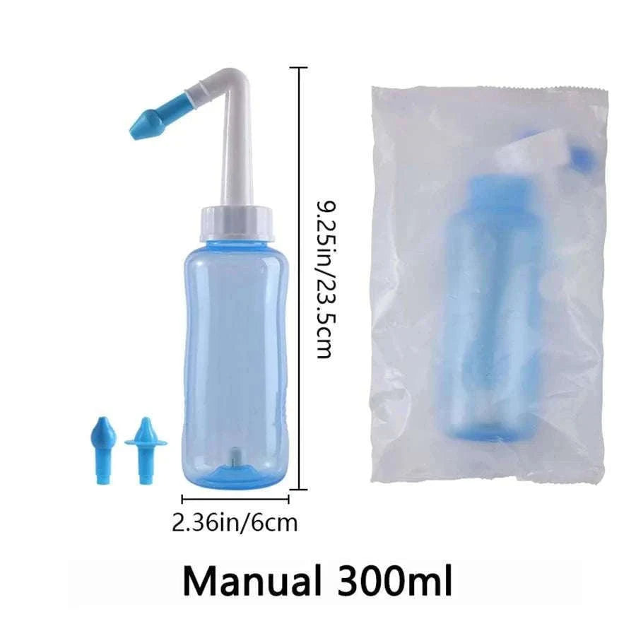 Nasal Irrigator Nose Wash Cleaner for Adults and Children-Manual 300ml