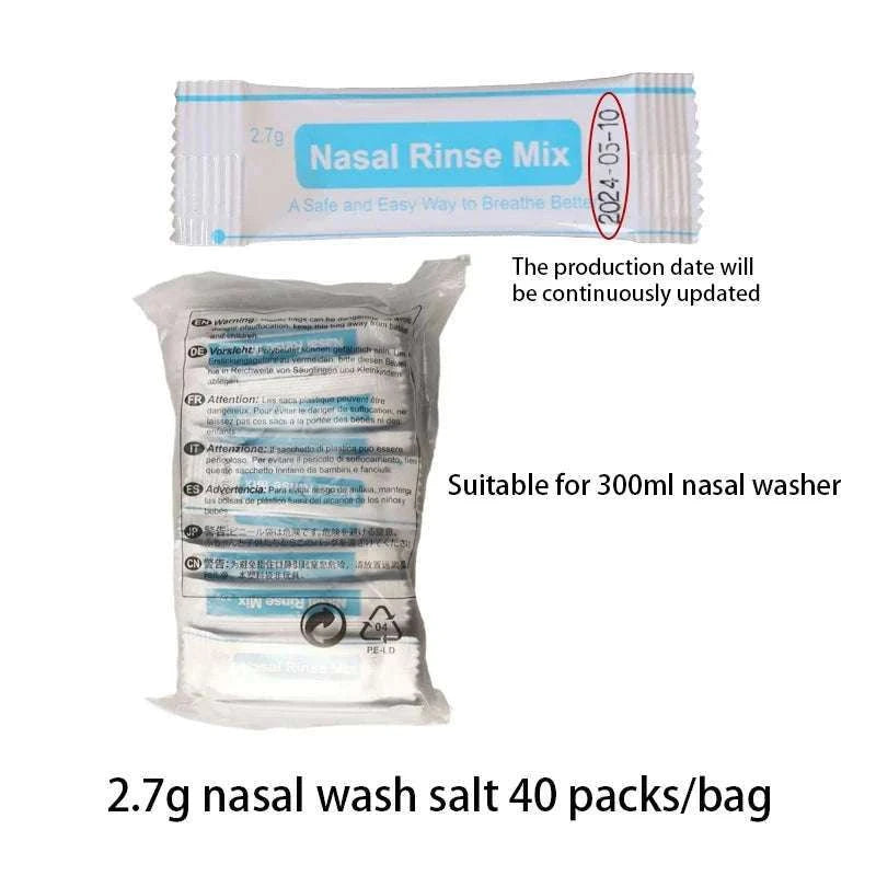 Nasal Irrigator Nose Wash Cleaner for Adults and Children-Manual 300ml