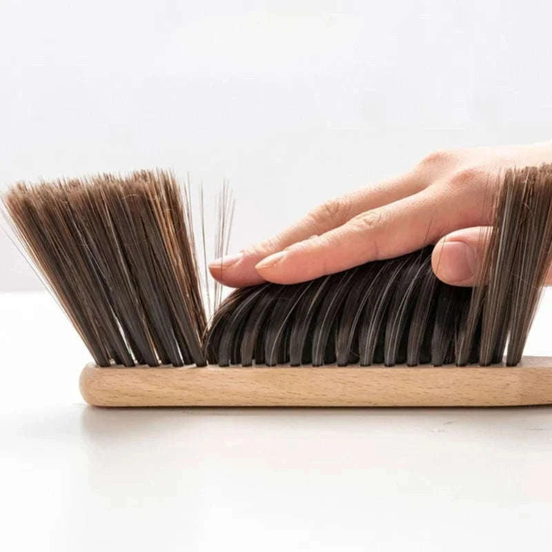 Natural Wood Bristles Palm Pot Brush for Everyday Cleaning-