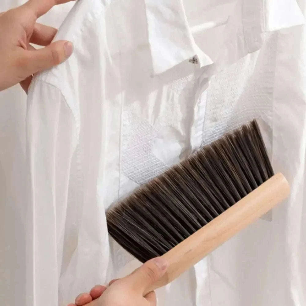 Natural Wood Bristles Palm Pot Brush for Everyday Cleaning-Brown / 2PCS