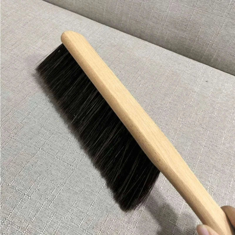 Natural Wood Bristles Palm Pot Brush for Everyday Cleaning-Brown / 2PCS