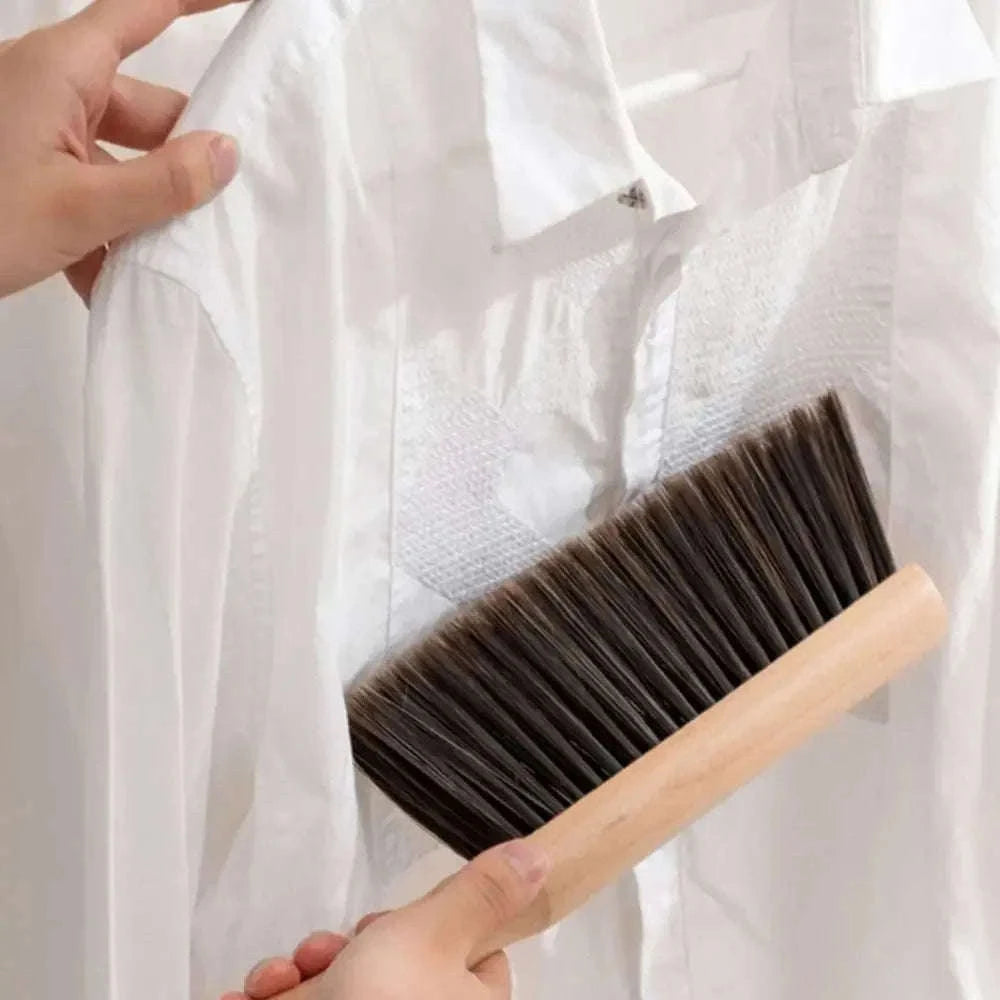 Natural Wood Bristles Palm Pot Brush for Everyday Cleaning-Brown / 2PCS