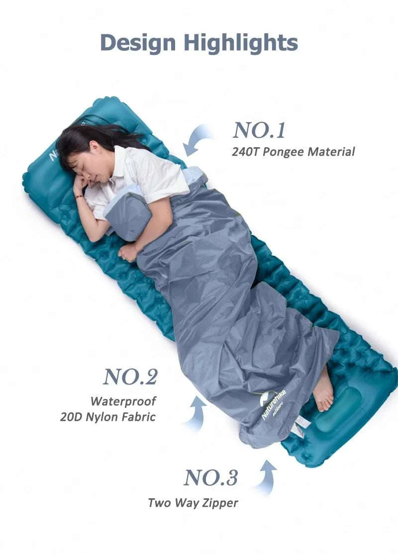 Naturehike LW180 Ultralight Sleeping Bag for Camping & Hiking-Green - 190x75 cm / China Mainland