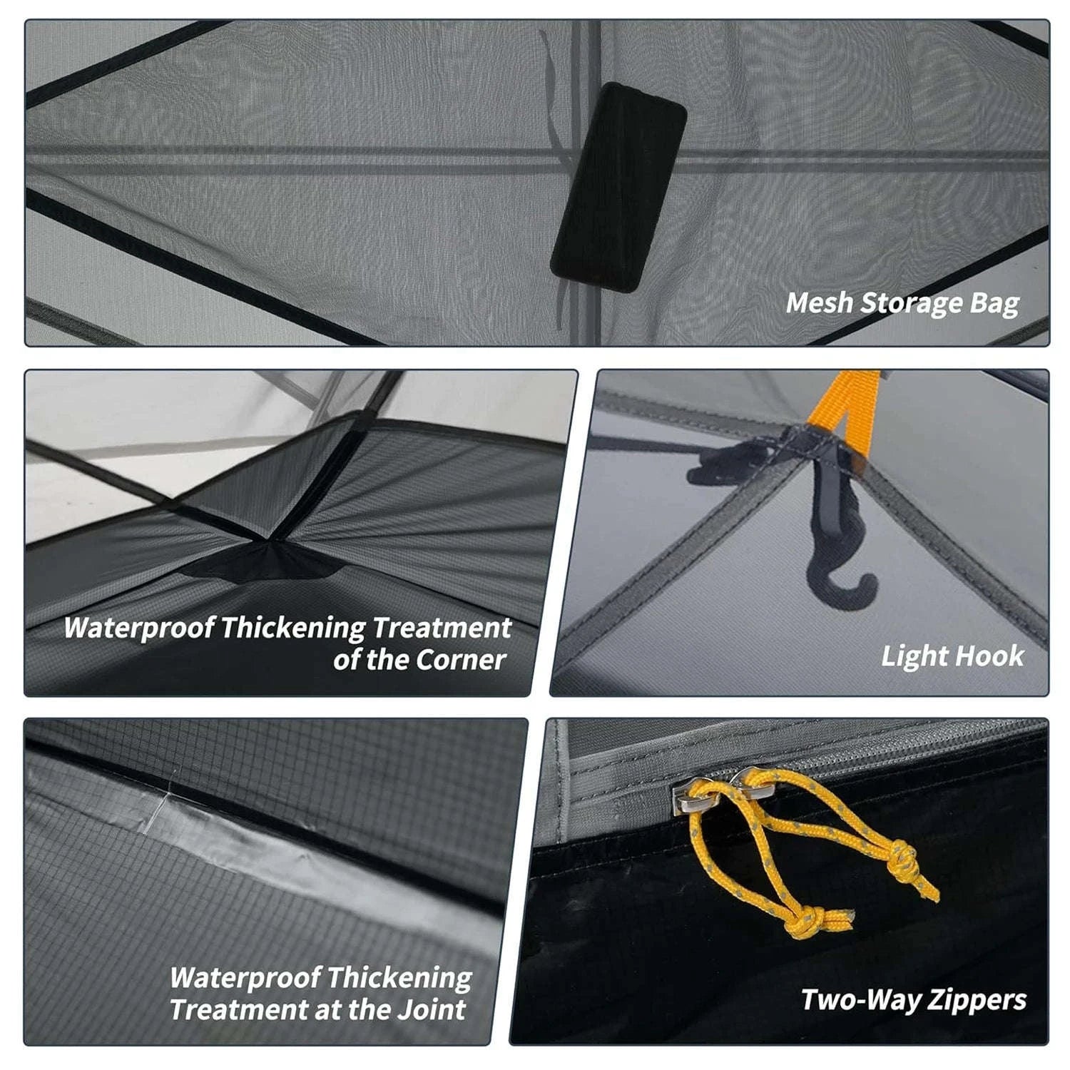 Naturehike Mongar 2-Person Ultralight Waterproof Trekking Tent-210T Blue / Germany