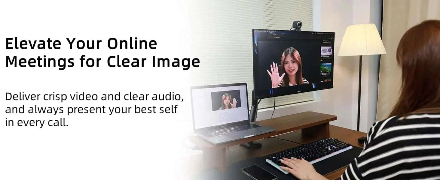 NearStream 1080P 60FPS USB Webcam with AI Noise‑Canceling Mic-V02-AF / CHINA