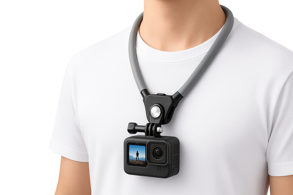 Halsremhållare för GoPro 13 12 11 10 9 8 DJI Osmo Action 6 5 4 3 Insta360 X5 X4 X3 Sportkamera Tillbehör