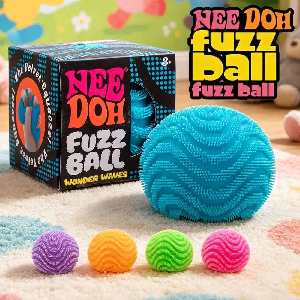NeeDoh Fuzz Ball Stress Relief Toy Desktop Ornament-B