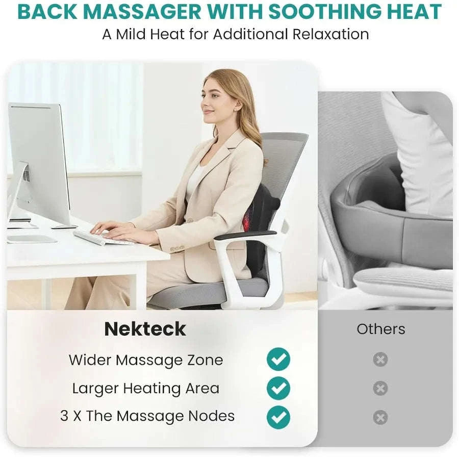 Nekteck Foot Massager with Heat for Relaxing Shiatsu Relief-United States