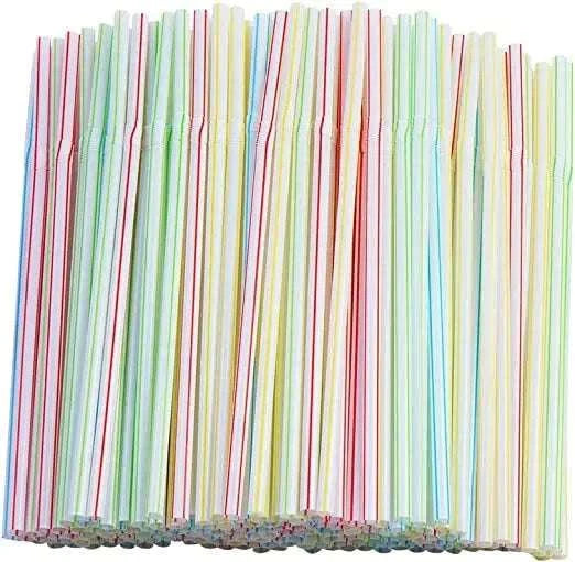 Neon Colored Flexible Drinking Straws – 1000 Count-