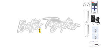 Better Together LED neonbord warm wit wandlamp decor