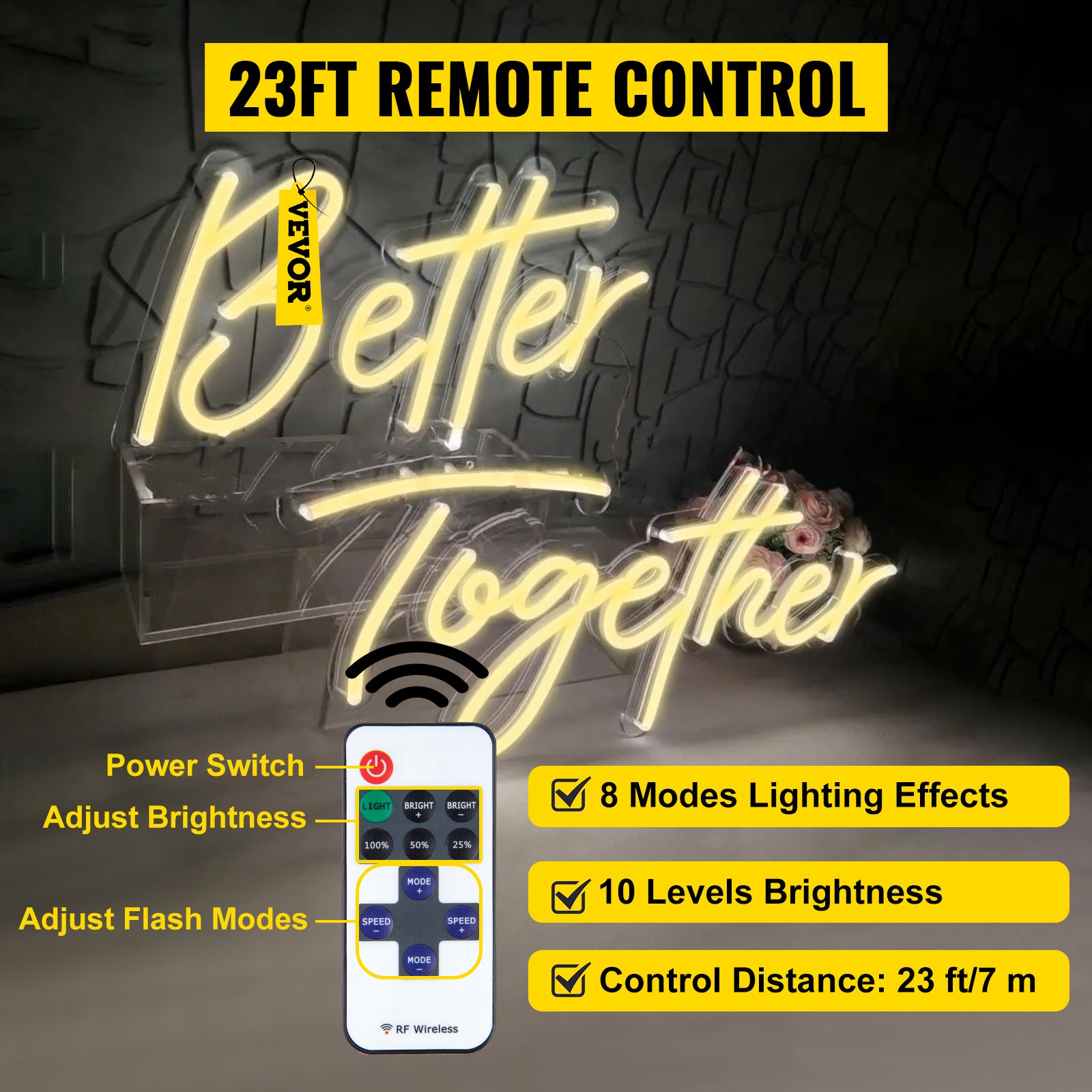 Better Together LED neonbord warm wit wandlamp decor
