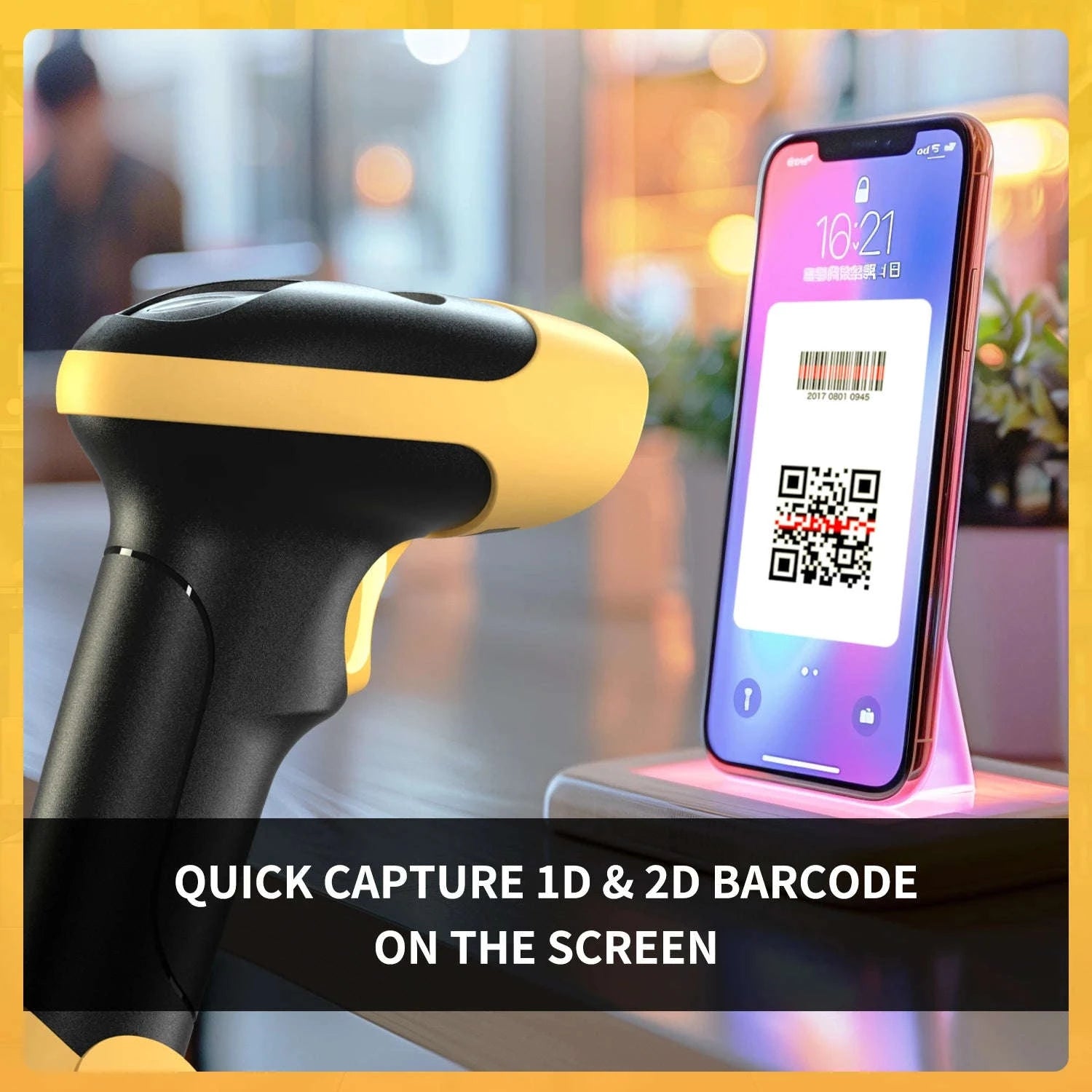 NETUM L8BL Bluetooth 2D & L5 Wired QR Barcode Scanner Bundle-L8Pro Wireless 2D
