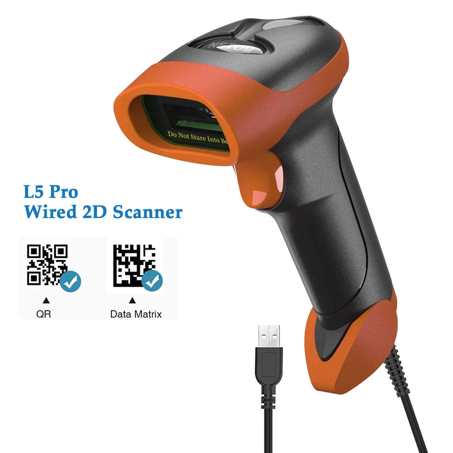 NETUM L8BL Bluetooth 2D & L5 Wired QR Barcode Scanner Bundle-L8Pro Wireless 2D