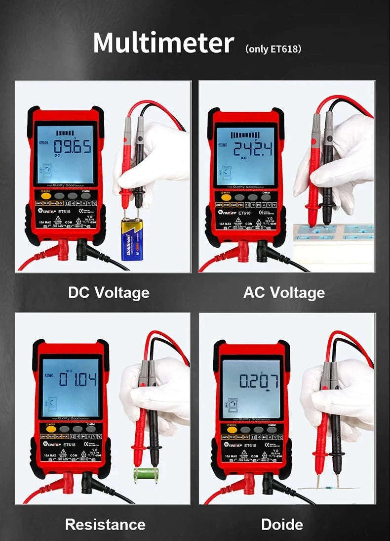 Network Cable Tester Multimeter with POE and Long-Range Tracking-ET618PRO
