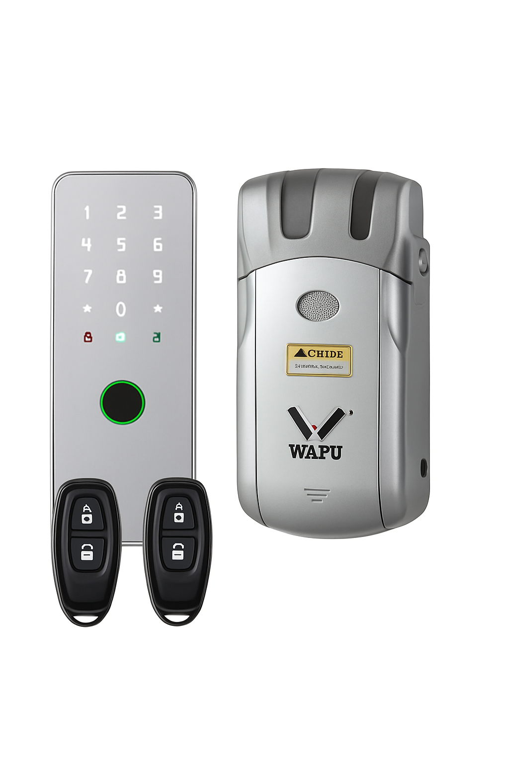 Fecho de Porta Invisível com Impressão Digital, Senha e Controlo Remoto e Cartões de Leitura