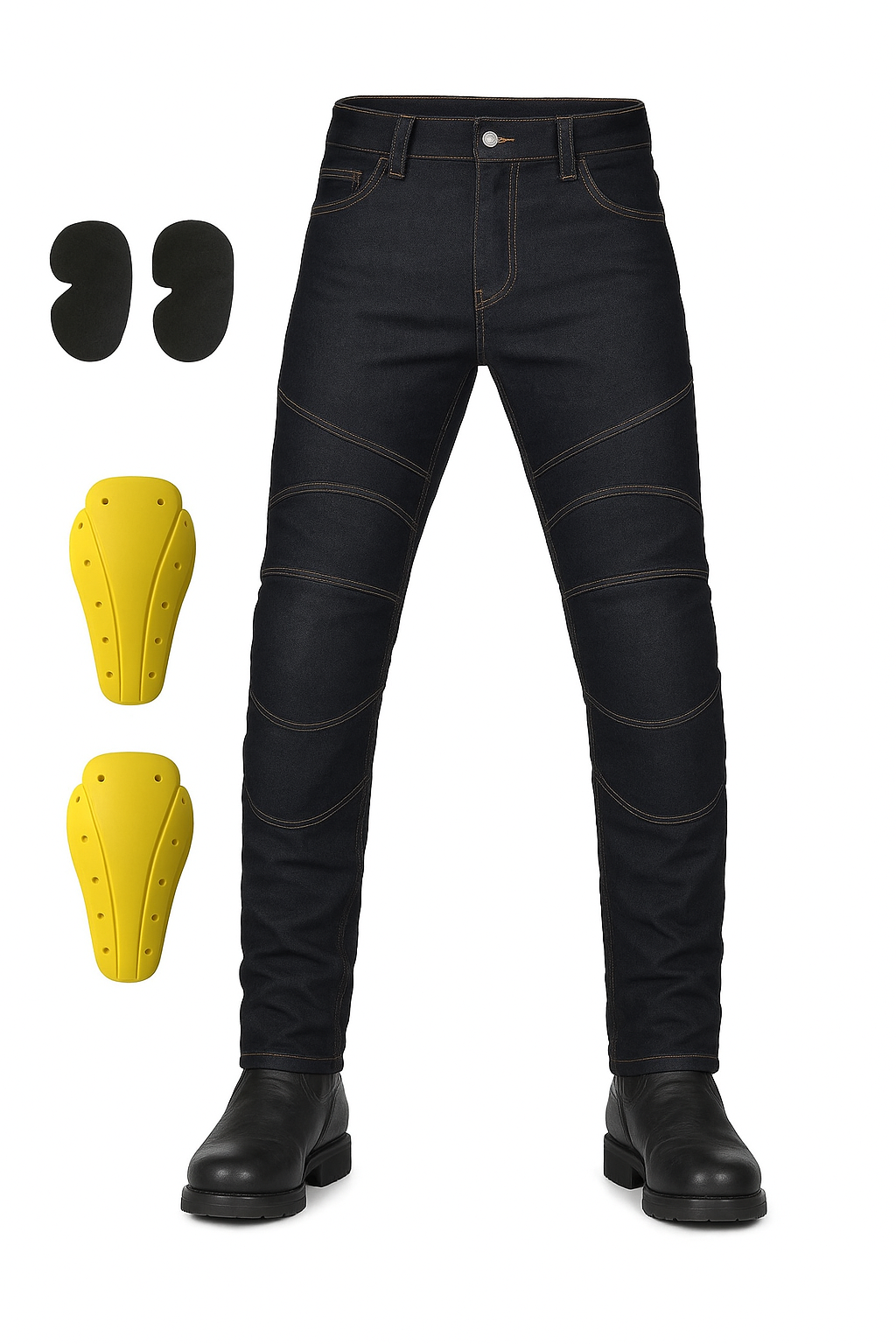 Nova Calças de Moto, Jeans de Ciclismo, Anti-queda, Calças de Condutor de Motocicleta Clássicas, Calças de Corrida para Todas as Estações