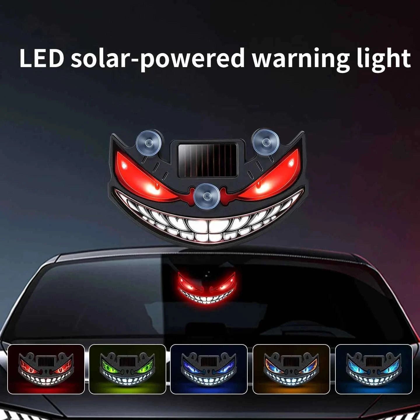 New popular Devil's Eye solar charging dynamic LED light multi-mode warning decorative light without wiring-Q3