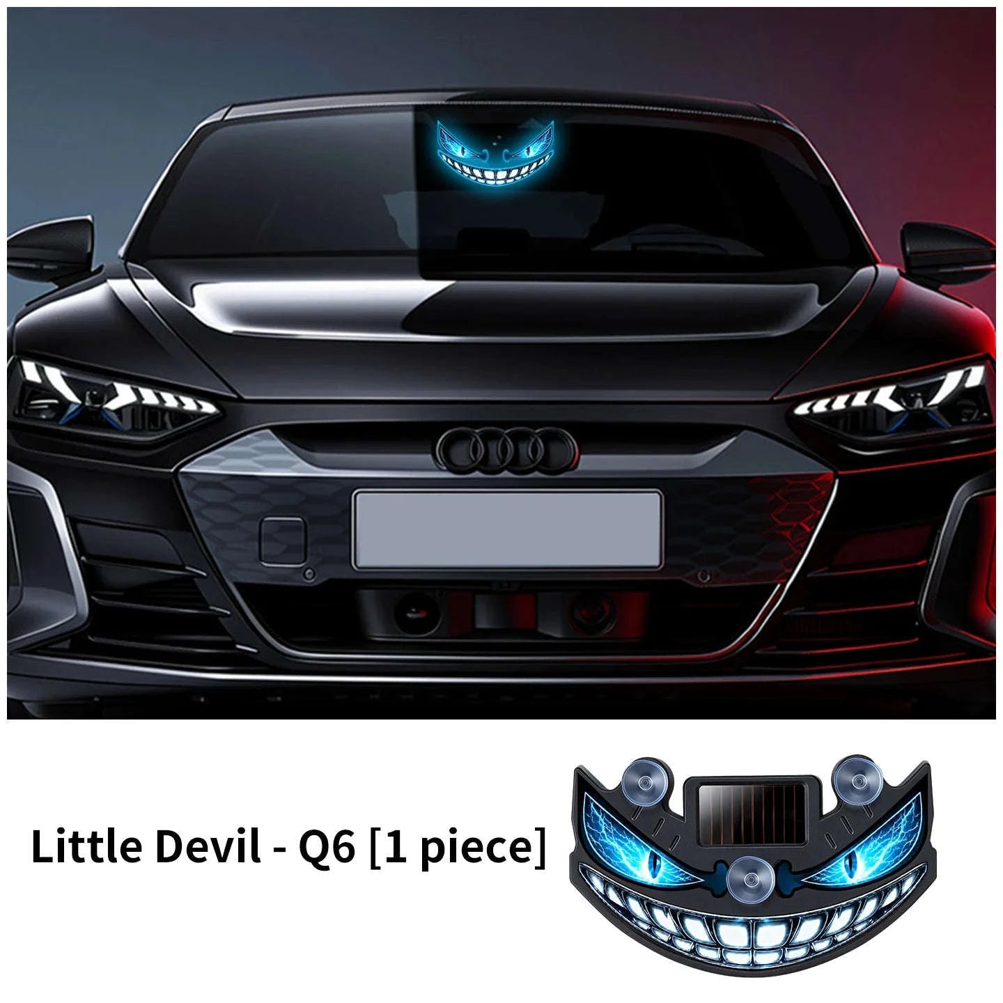 New popular Devil's Eye solar charging dynamic LED light multi-mode warning decorative light without wiring-Q3