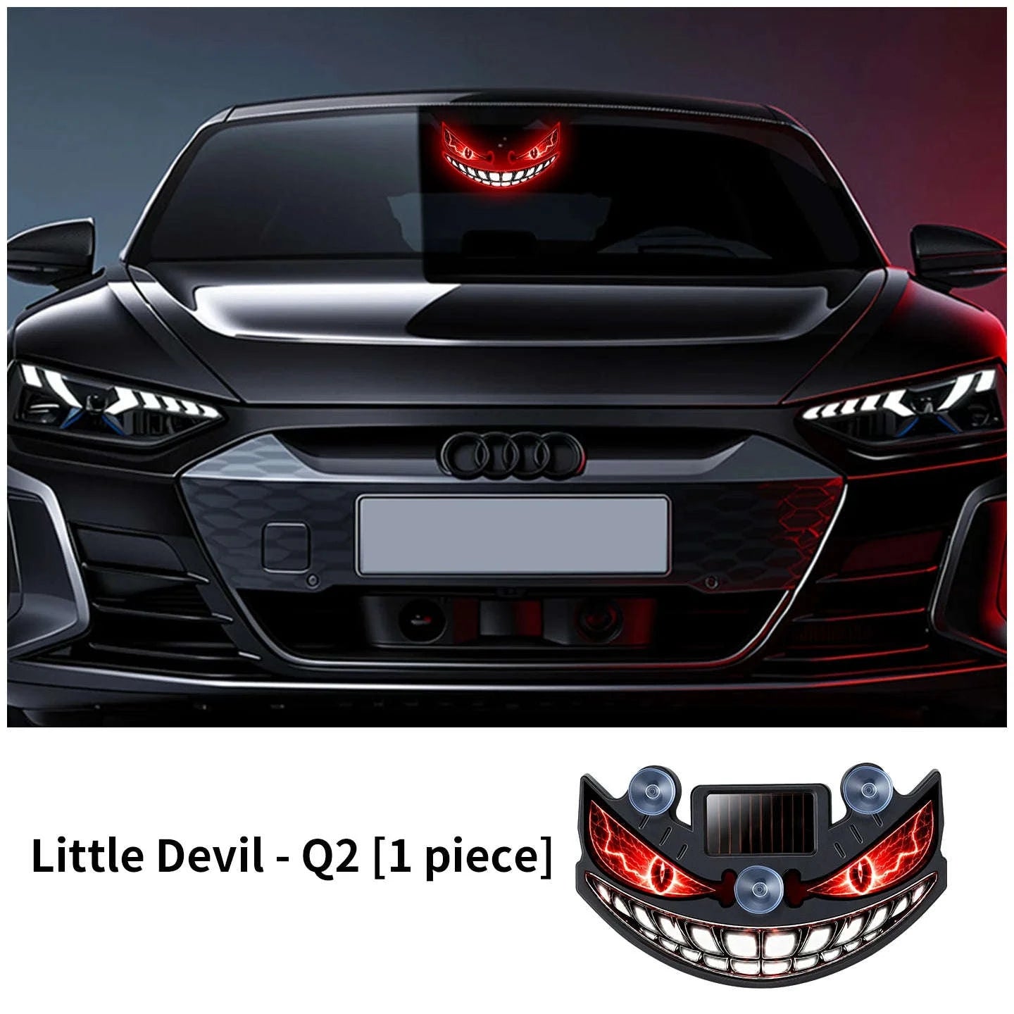New popular Devil's Eye solar charging dynamic LED light multi-mode warning decorative light without wiring-Q3