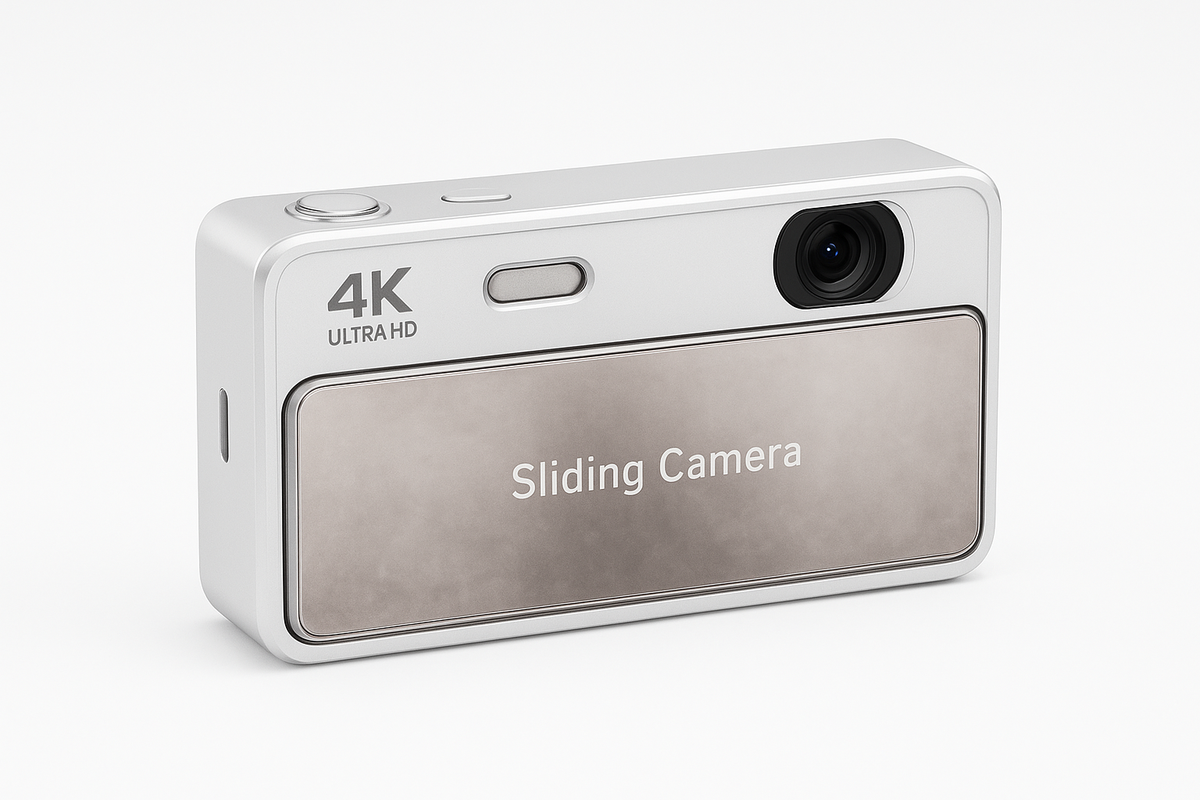 Ny skjutbar digital kamera CCD Campus 4K högupplöst kamera för fotografering och videoinspelning integrerad studentkortsmaskin