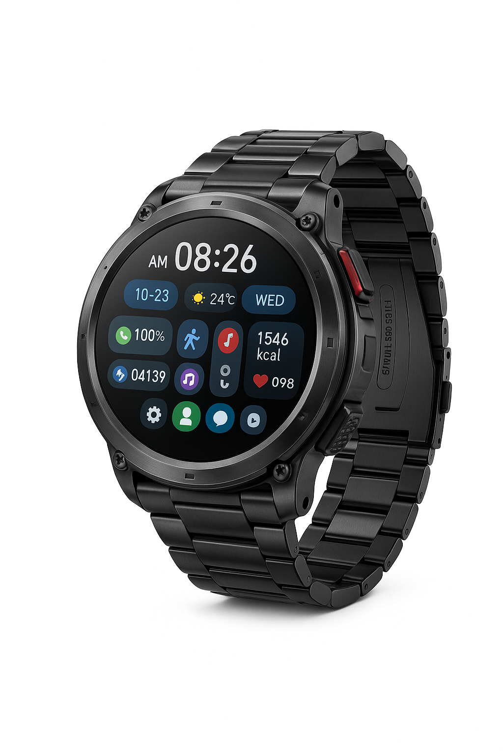 Smartwatch con chiamata Bluetooth all'aperto con bussola e GPS collegato al telefono