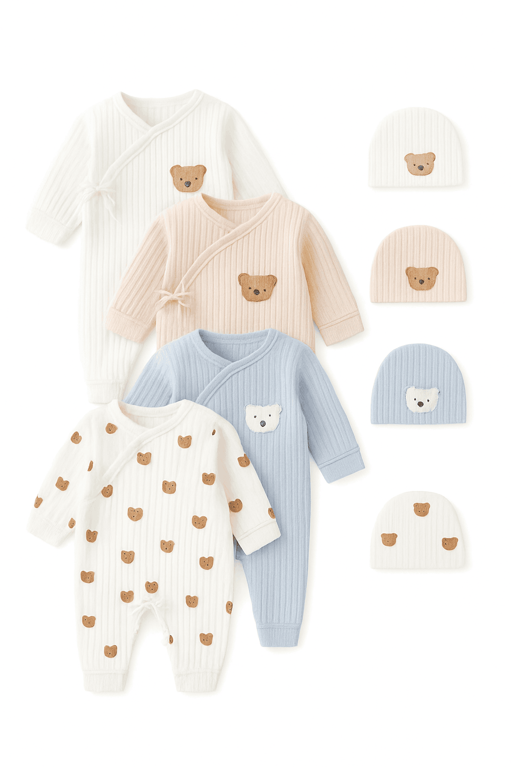 Newborn Cotton Onesie Winter Bodysuit for Cozy Everyday Wear-Blue / 6M