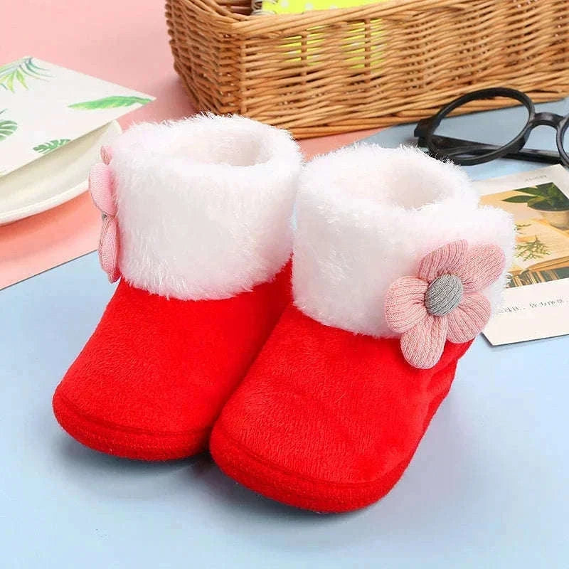 Newborn Snow Booties for Warm, Cozy Baby Comfort-F17621-R / 13-18 Months