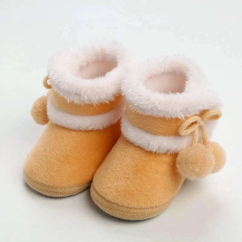 Newborn Snow Booties for Warm, Cozy Baby Comfort-F17621-R / 13-18 Months