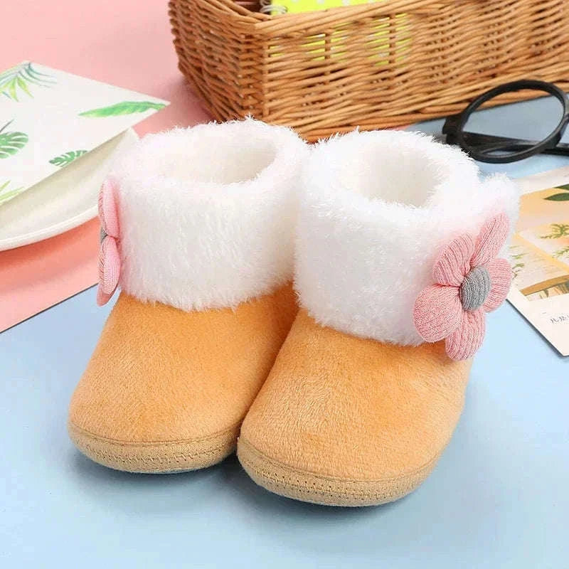 Newborn Snow Booties for Warm, Cozy Baby Comfort-F17621-R / 13-18 Months