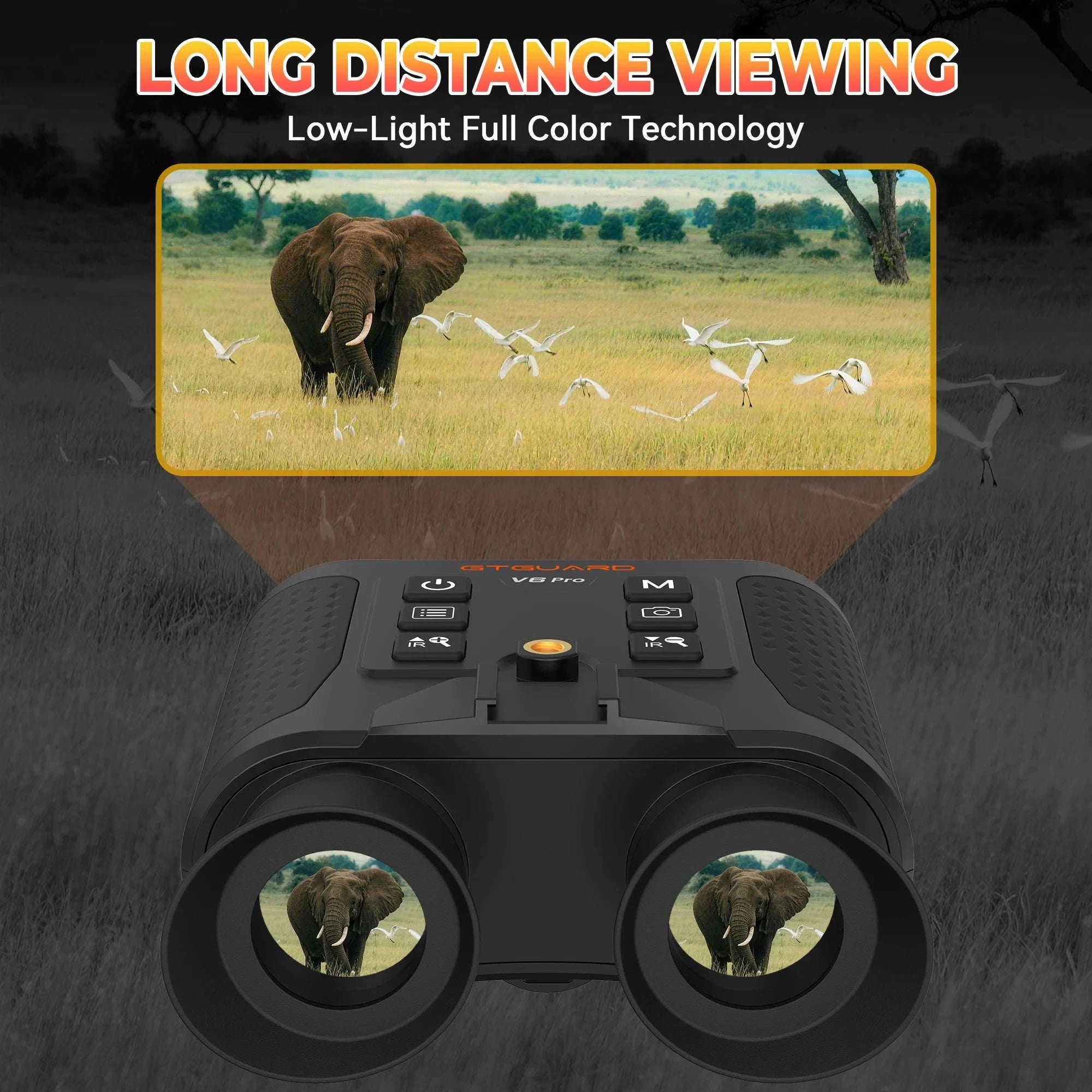 Night Vision Binoculars 4K 8X Digital Zoom-1No measure distance / Poland