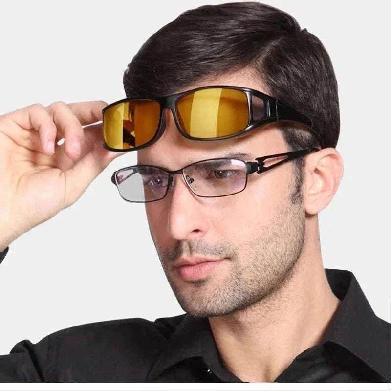 Night Vision Sunglasses for Safer, Clearer Night Driving-NVDS-Black