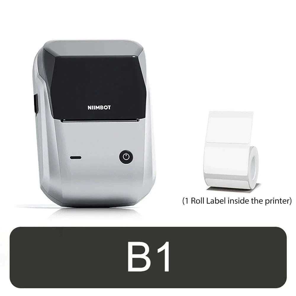 NiiMbot B21 Mini Thermal Printer Wireless Label Maker-Pink-50Round-2Rolls / China Mainland