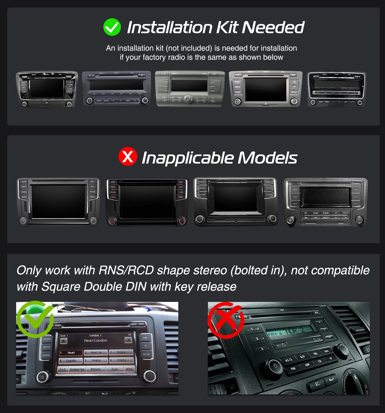 7" Android 14 Car Stereo for VW with CarPlay, GPS & Voice AI