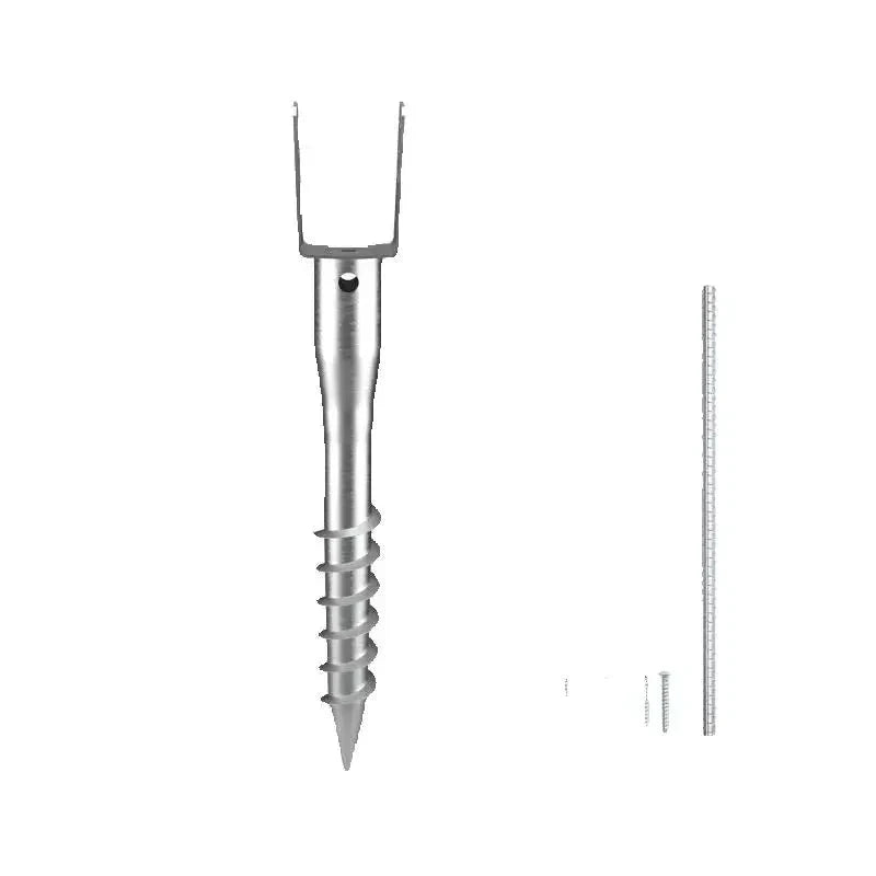 No Dig Ground Anchor Post Stake with Lag Bolts and U-Shape Holder-United Kingdom / 4pcs