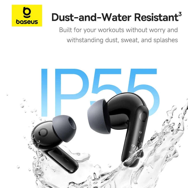 Noise Cancelling Wireless Earbuds with LDAC & 6-Mic Clear Calls-Blue / United States