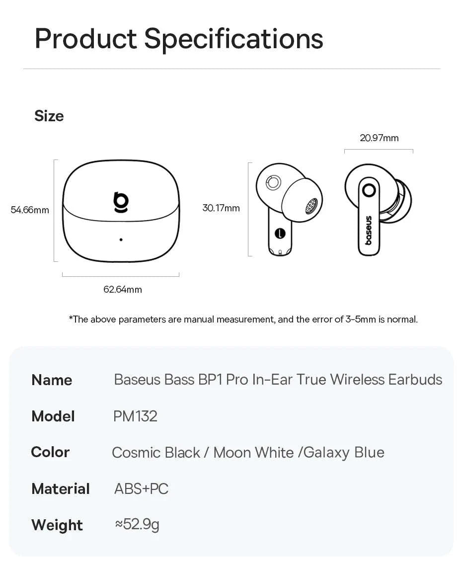 Noise Cancelling Wireless Earbuds with LDAC & 6-Mic Clear Calls-Blue / United States