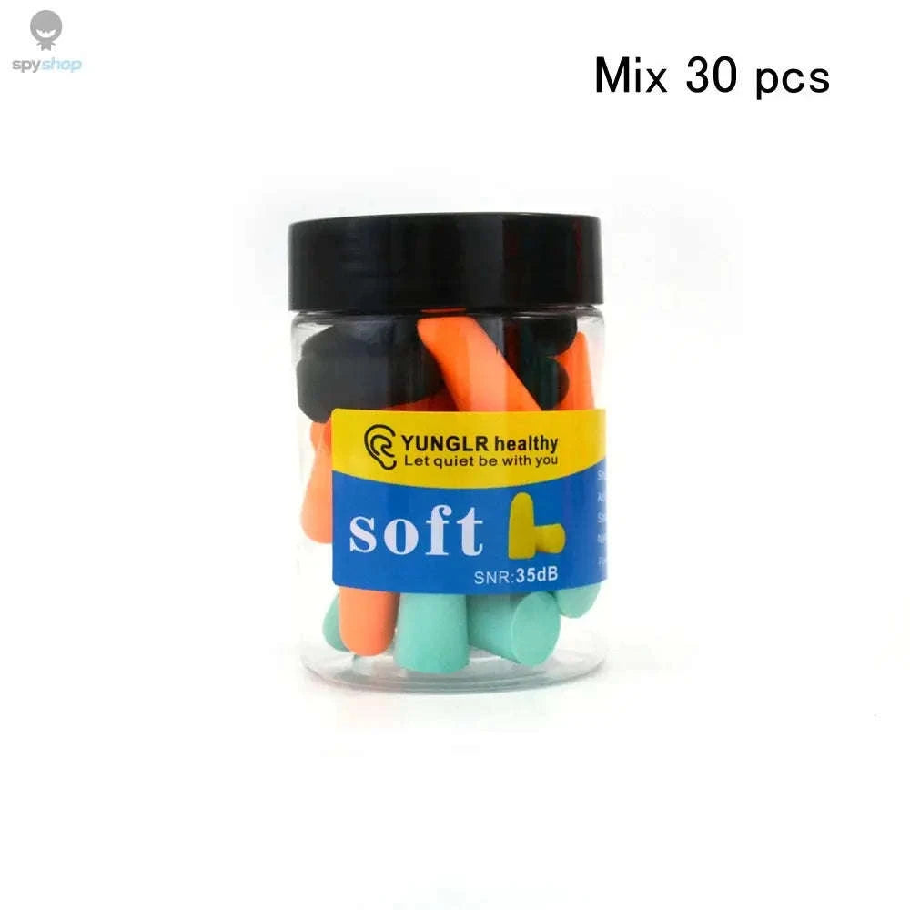 Noise Reduction Ear Plugs – Comfortable Foam Protection for Sleep and Focus-Black 120 pcs