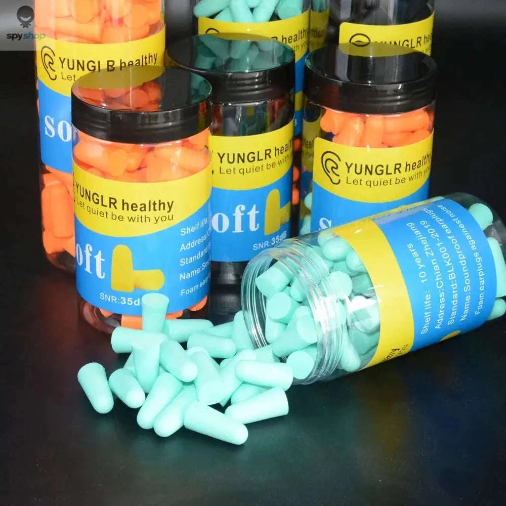 Noise Reduction Foam Ear Plugs for Sleep, Focus, and Comfort-Black 120 pcs