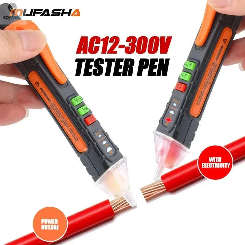 Non-Contact Voltage Detector Pen – 12–1000V AC Detection with LED Alerts-DBT02A
