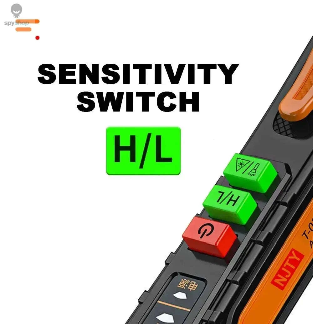 Non-Contact Voltage Detector Pen – 12–1000V AC Detection with LED Alerts-DBT02A