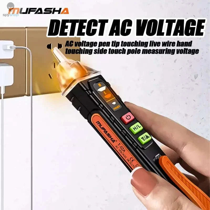 Non-Contact Voltage Detector Pen – 12–1000V AC Detection with LED Alerts-DBT02A