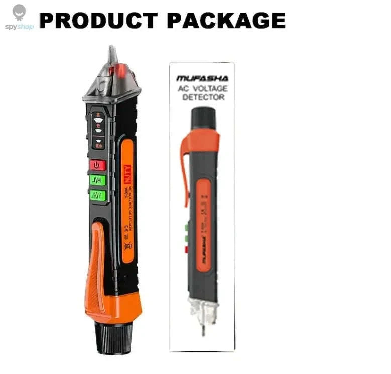 Non-Contact Voltage Detector Pen – 12–1000V AC Detection with LED Alerts-DBT02A