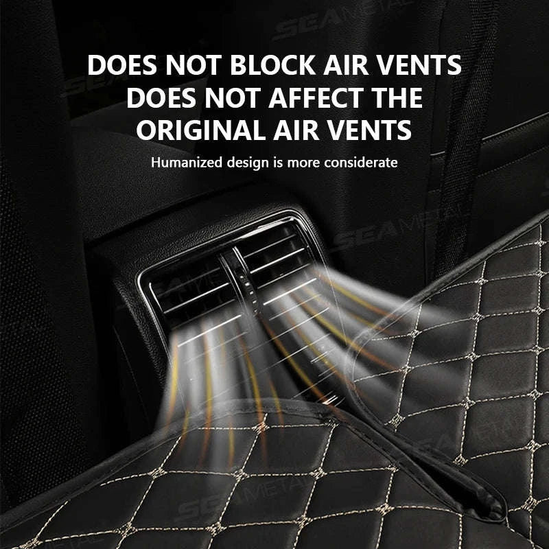 Non-Inflatable Car Back Seat Travel Bed-Black