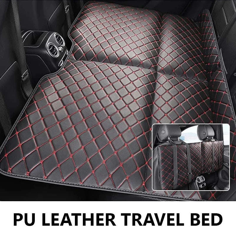 Non-Inflatable Car Back Seat Travel Bed-Black