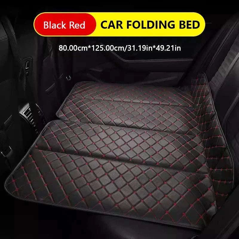 Non-Inflatable Car Back Seat Travel Bed-Black