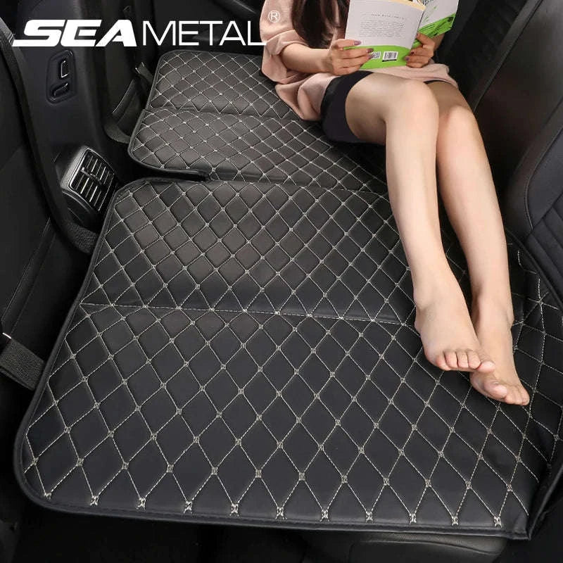 Non-Inflatable Car Back Seat Travel Bed-Black